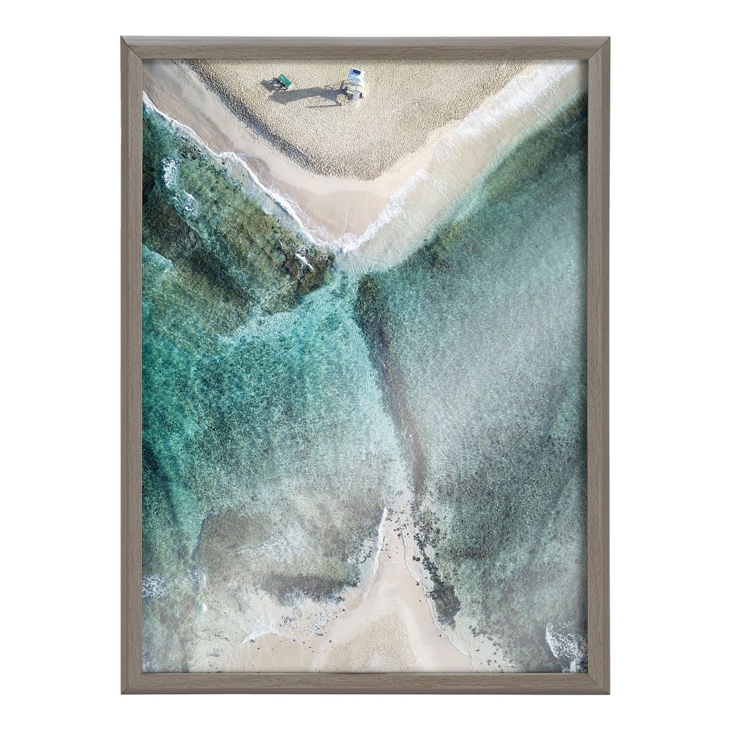 Blake Poipu Beach Framed Printed Art by Rachel Bolgov