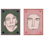 Sylvie Under the Sun 1 and 5 Framed Canvas Art Set by Shatha Al Dafai