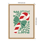 Sylvie Framed Canvas Christmas Icons Prima Set Candy Cane by Dominique Vari