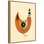 Sylvie Spring Chicken Framed Canvas by Amber Leaders