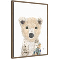 Polar Bear by Madeline Jeppesen Framed Canvas Wall Art Print