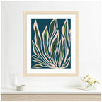 Framed Art Blue Flora 2 by Alicia Bock