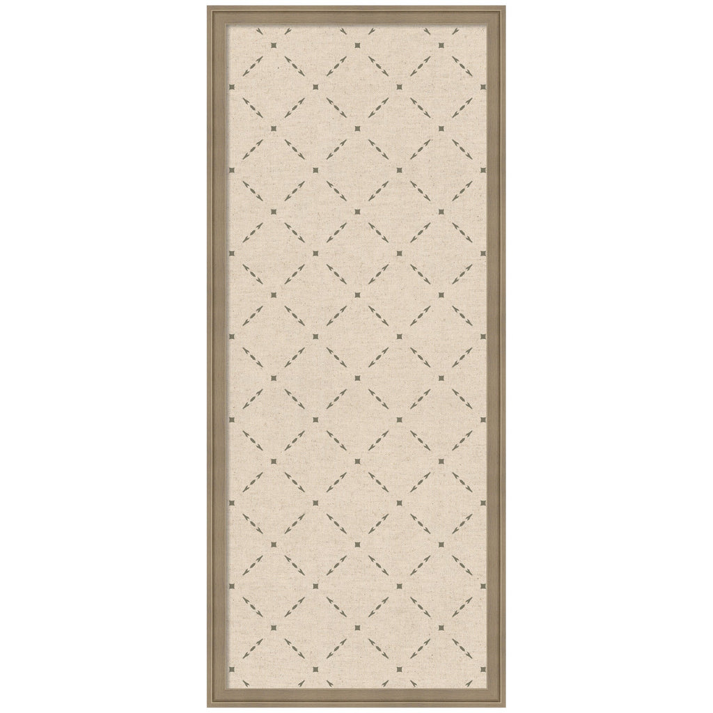 Pinboard Green Lattice Print