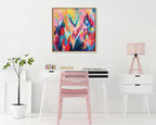 Sylvie EV Brushstroke 100 Framed Canvas by Jessi Raulet of Ettavee