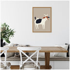 Sylvie Farm Goat Framed Canvas by Hannah Beisang