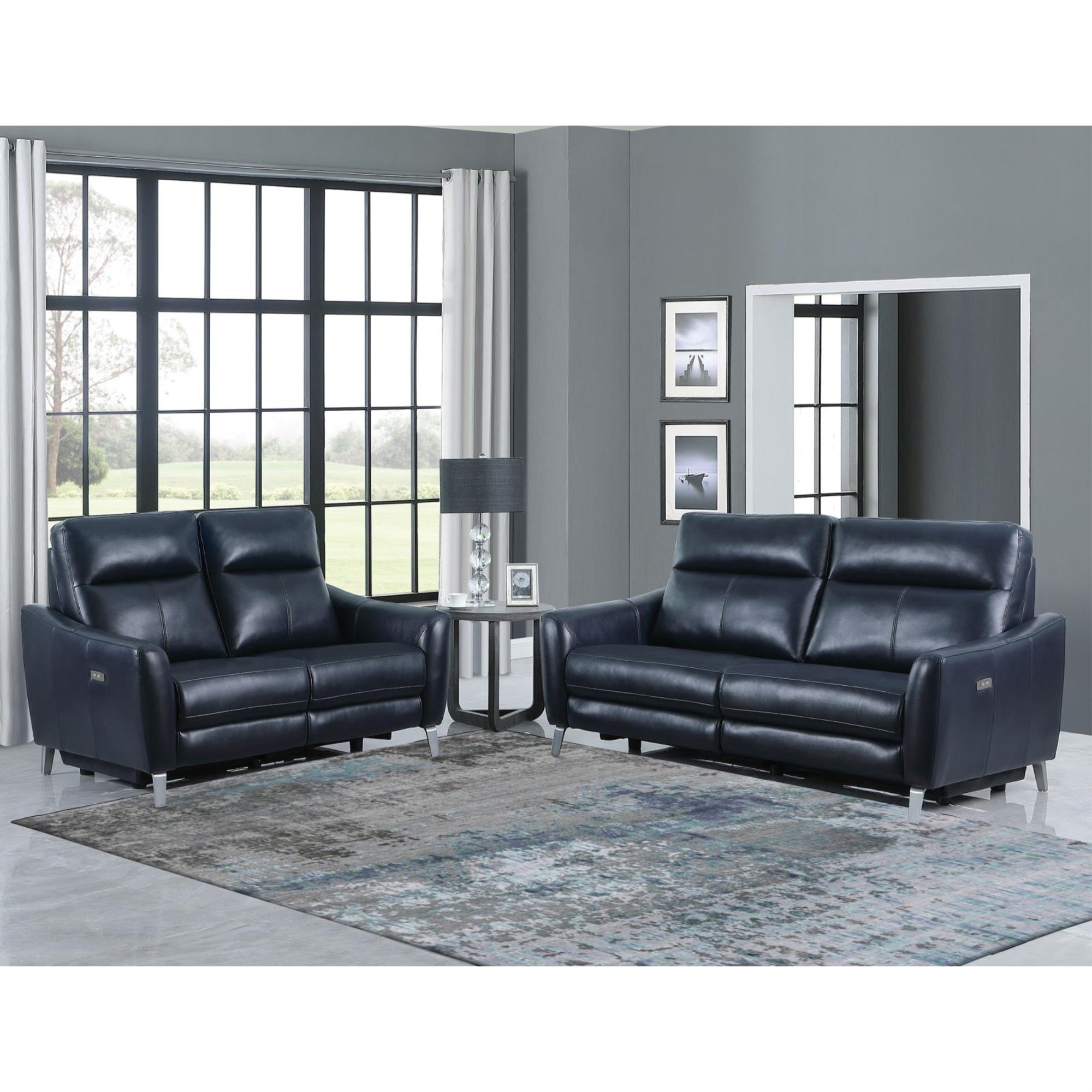 Derek Upholstered Power Living Room Set - Thumbnail 2