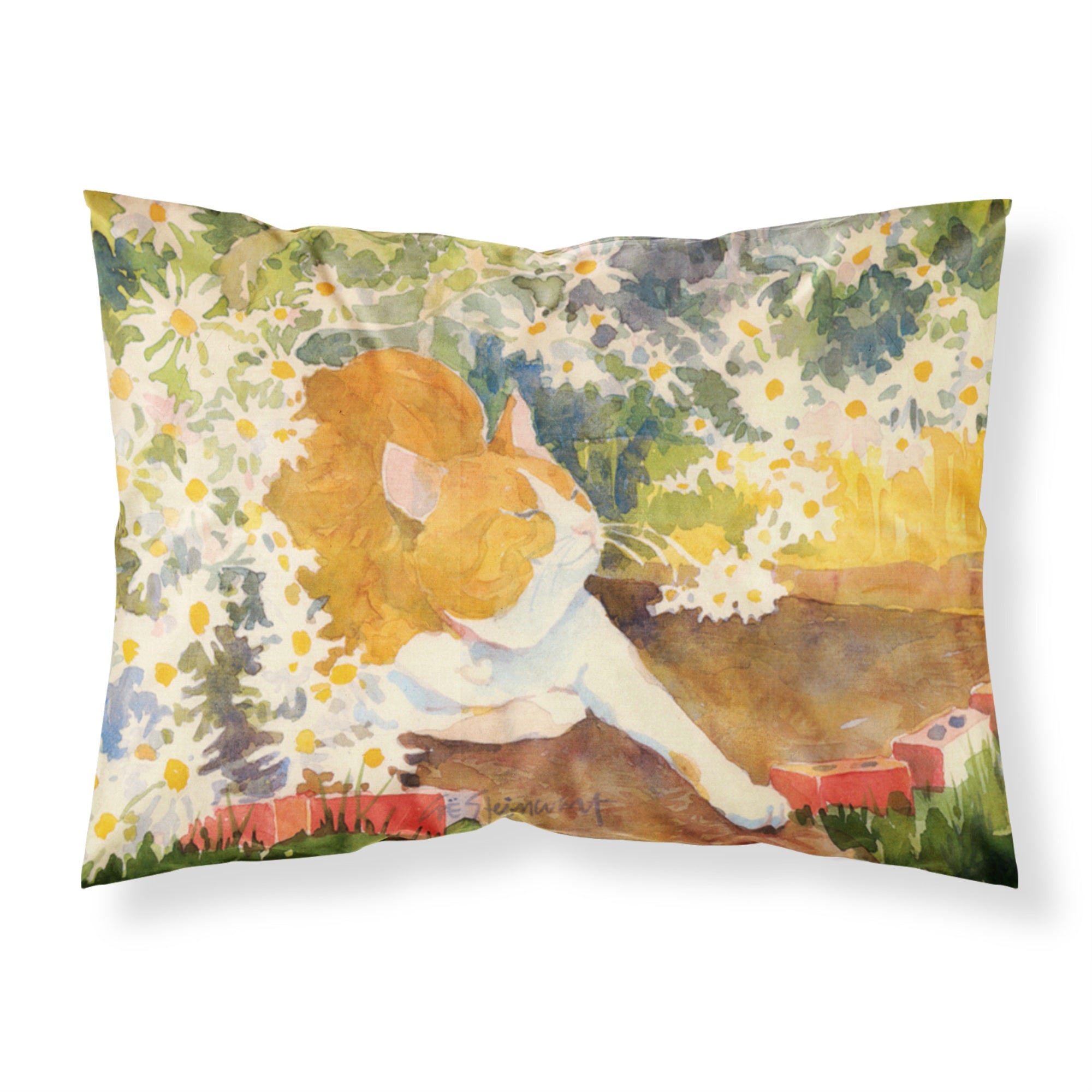 'Caroline'S Treasures 6030Pillowcase Cat Moisture Wicking Fabric Standard Pillowcase, Large, Multicolor'