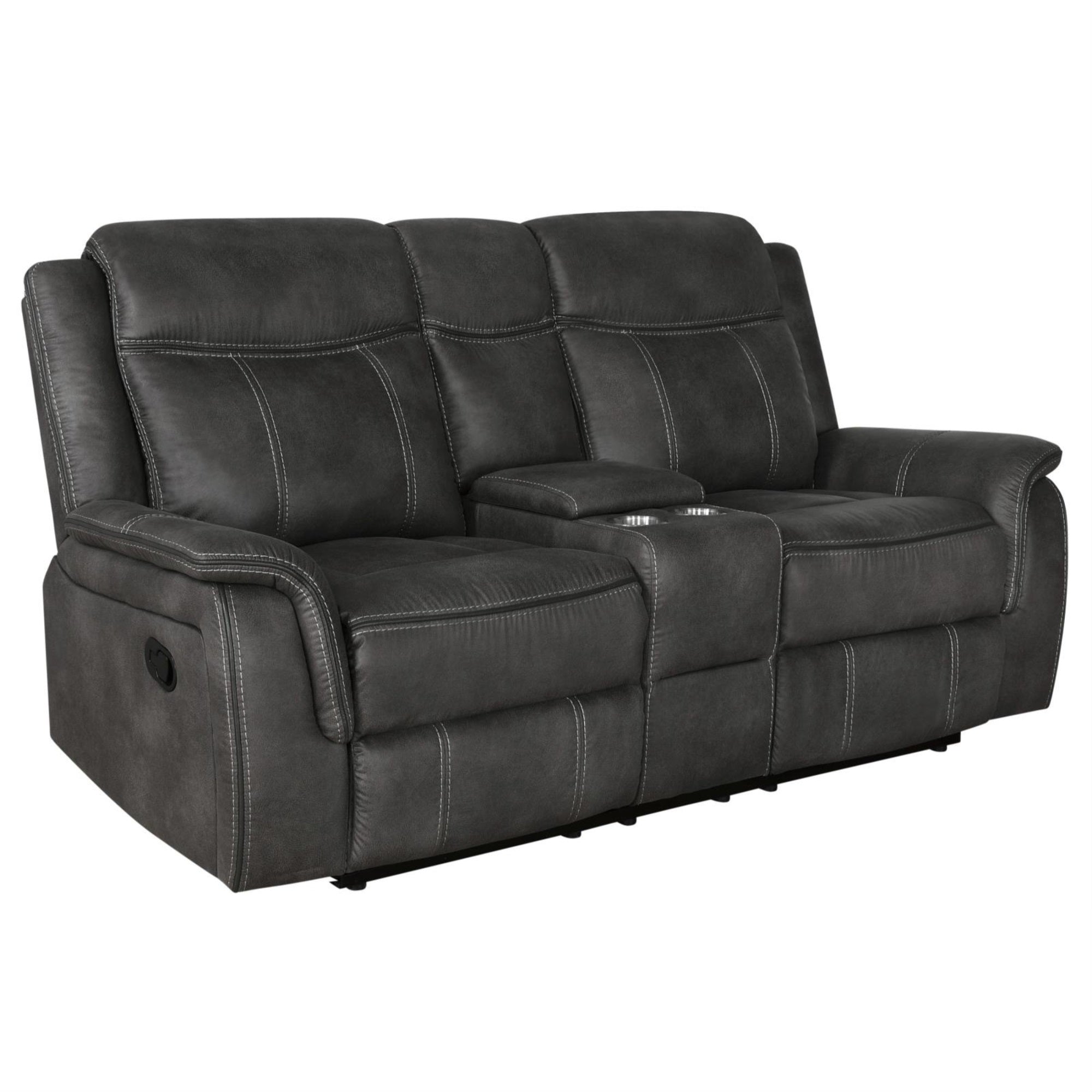 Lawrence Upholstered Tufted Back Motion Loveseat