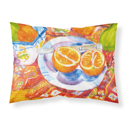 'Caroline'S Treasures 6035Pillowcase Florida Oranges Sliced Breakfast Moisture Wicking Fabric Standard Pillowcase, Large, Multi