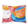 'Caroline'S Treasures 6036Pillowcase A Slice Of Cantelope Moisture Wicking Fabric Standard Pillowcase, Large, Multicolor'