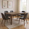 72 Dark Brown Wood Dining Table