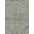 3' X 5' Sage And Beige Floral Washable Indoor Outdoor Area Rug