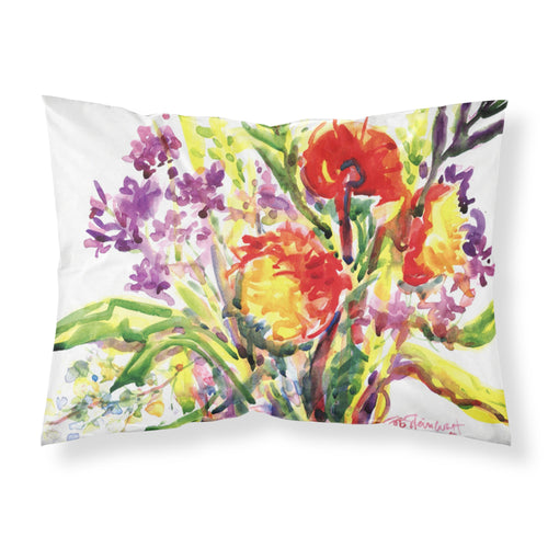 'Caroline'S Treasures 6042Pillowcase Flower Moisture Wicking Fabric Standard Pillowcase, Large, Multicolor'