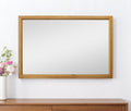 40'' Natural Solid Wood Framed Mounted Accent Mirror