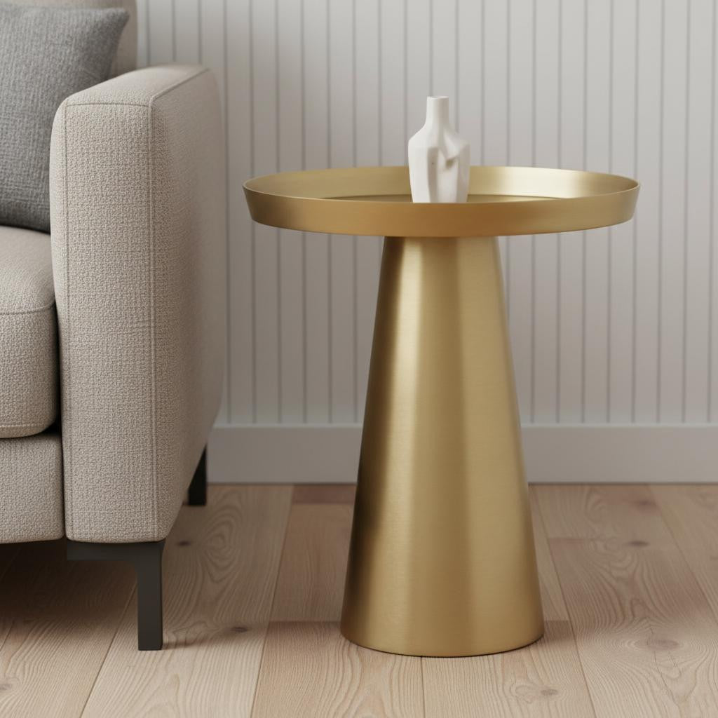 18 Brass Aluminum Tray Table