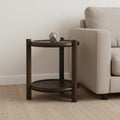 24 Dark Brown Solid Wood Tray Table