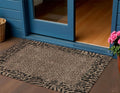 3 X 5 Brown Animal Print Washable Indoor Outdoor Area Rug