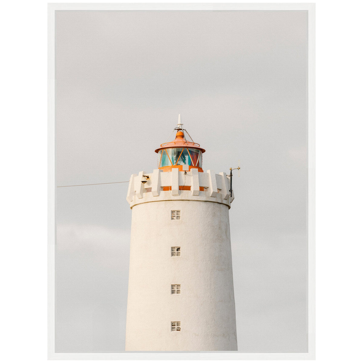 Sylvie Grotta Lighthouse Iceland Framed Canvas by Crystal Lynn Collins