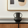 9 Black Amphora Metal Table Vase