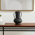 11 Black Amphora Metal Table Vase