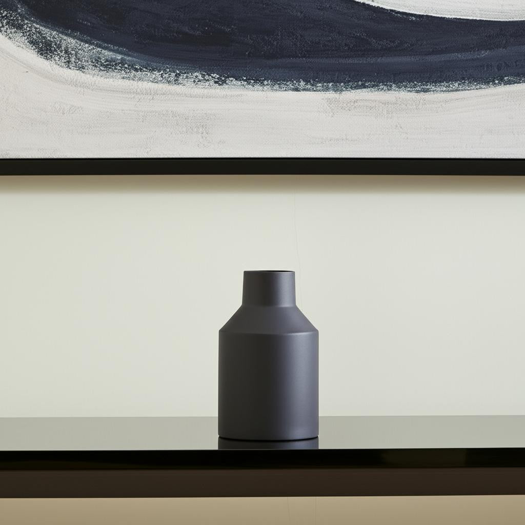11 Black Tulip Metal Table Vase