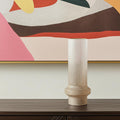 16 Off White And Gold Metal Cylinder Table Vase