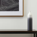 24 Black And White Ombre Metal Table Vase