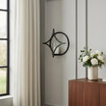 6 Black Quatrefoil Metal Wall Sconce Candle Holder