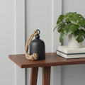 6 Black Aluminum Tabletop Sculpture