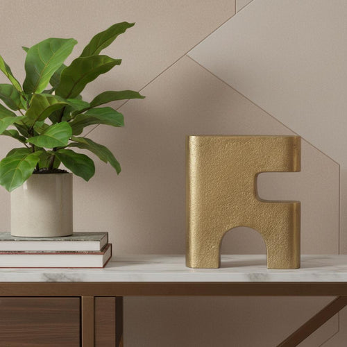 10 Brass Aluminum Tabletop Sculpture