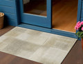 3 X 5 Taupe Geometric Washable Indoor Outdoor Area Rug
