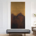 Rios Gold and Red Unframed Wall Art