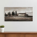 Tuscan Cypress Hand Painted Distressed Unframed Wall Art