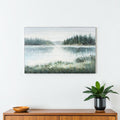 Mere Pond Lake Hand Painted Distressed Unframed Wall Art