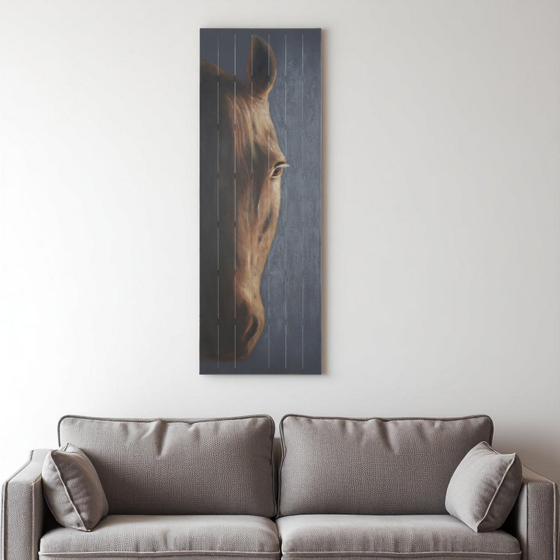 Hennessy Hand Painted Distressed Unframed Wall Art