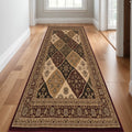 17 Runner Red And Black Moroccan Runner Rug