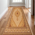 17 Runner Beige And Cream Moroccan Runner Rug