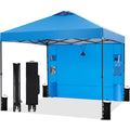 Tunbne 10'X10' Pop Up Canopy Tent With Sidewall, Patented One Push, 1-Person Easy Setup, Instant Shade Canopy With Vented Roof F