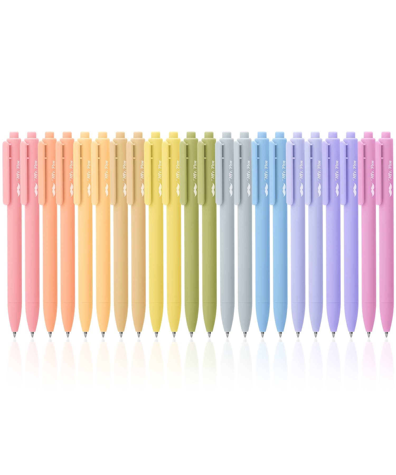 Mr. Pen- Retractable Gel Pens, 22 Pack, Black Ink, Mild Barrel Gel Pens, Gel Pens Fine Point 0.7Mm, Retractable Pens, Cute Pens,