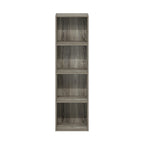 Furinno Luder Bookcase / Book / Storage, 4-Tier Cube, French Oak