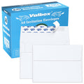 Valbox 100 Qty A6 Envelopes Self Seal 6.5 X 4.75' White Kraft Paper Invitation Envelopes For 4X6 Cards, Photos, Invitations, We