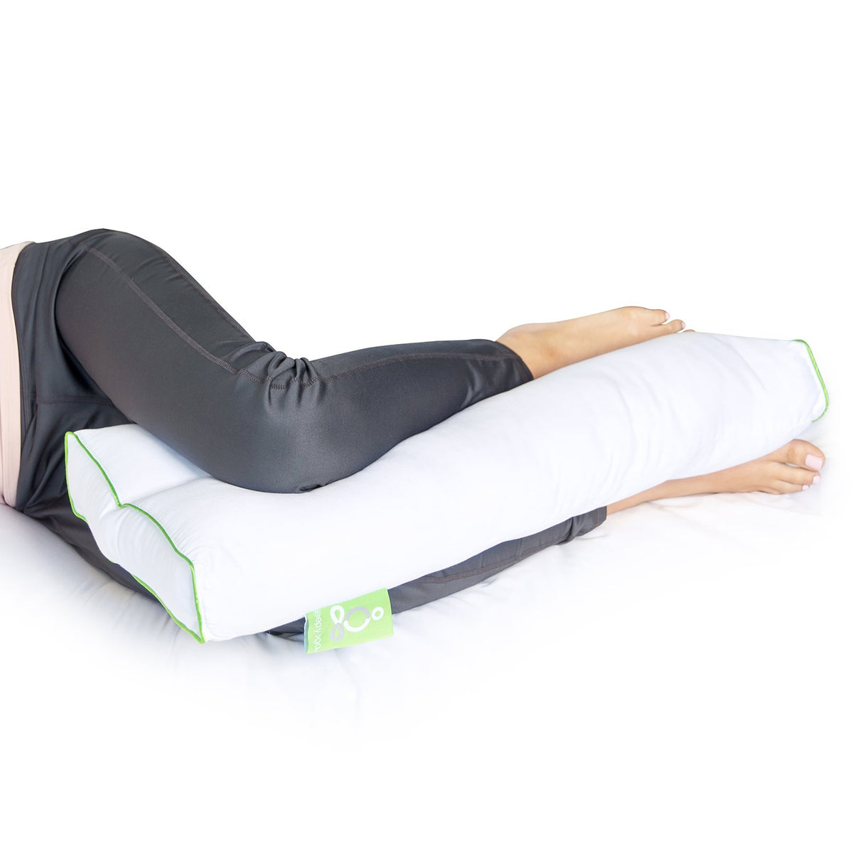 2-Pack Pillow Cover Case For Sleep Yoga Knee Pillow (Grey)