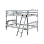Acme Homestead Twin Twin Wooden Bunk Bed in Gray Finish