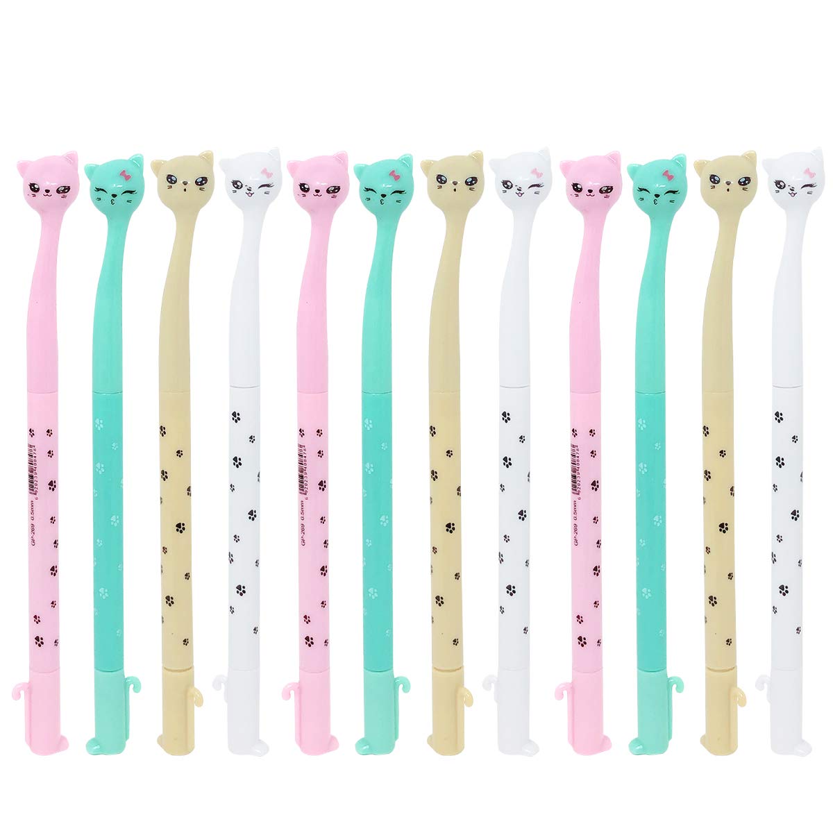 Allydrew Gel Pens School Office Supplies (12 Pack), Cute Kitties