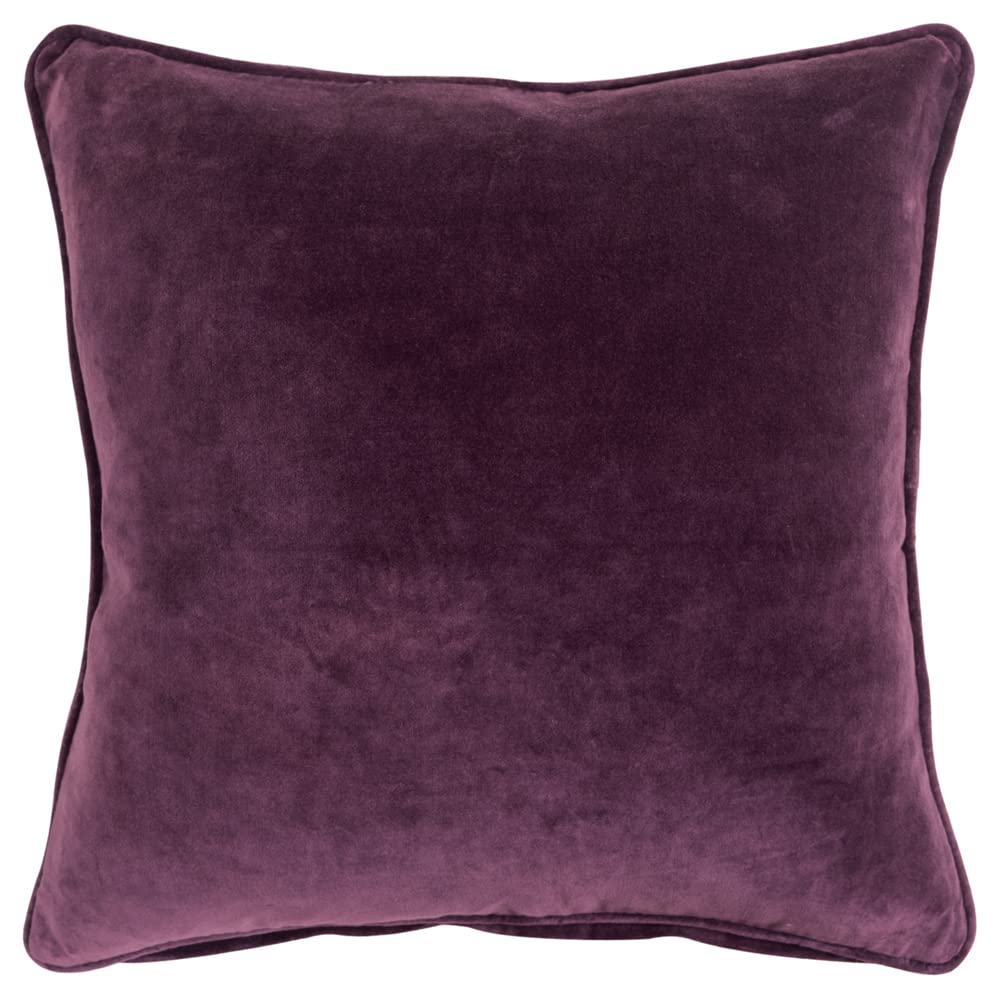 Connie Post 20&quot; x 20&quot; Down Filled Pillow with Plum/Purple Cotton Cover