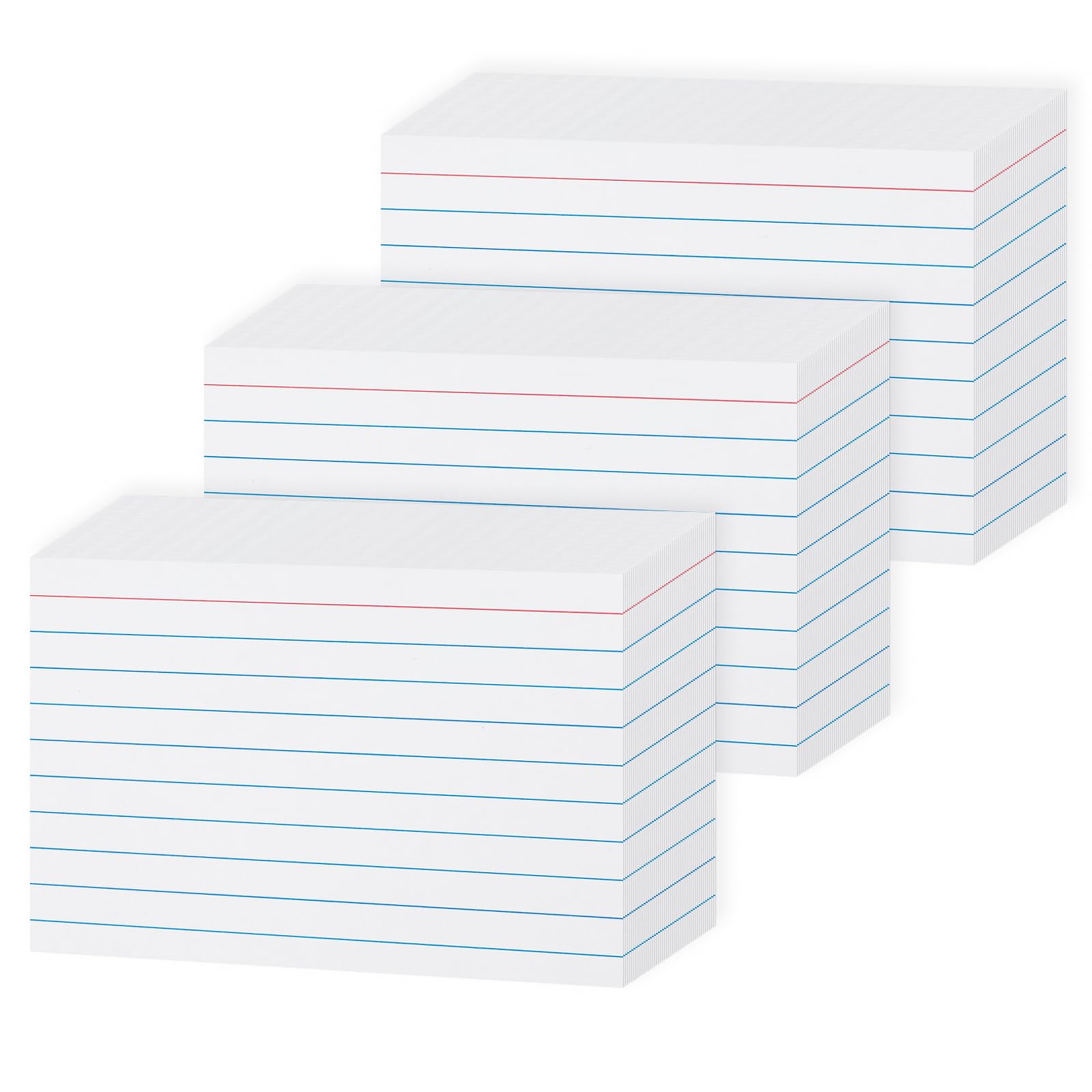 300 Pack White Index Cards 3X5 - Goefun 90Lb Lined Note Cards 3 X 5 Ruled Flashcards For Studying, Note Taking And To Do List
