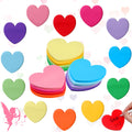 Roowest 600 Sheets Valentine'S Day Heart Shaped Sticky Notes Heart Notepads 3 X 3 Inches Post Note Self Stick Memo Colorful Stic