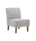 Lily Upholstered Slipper Chair, Stone