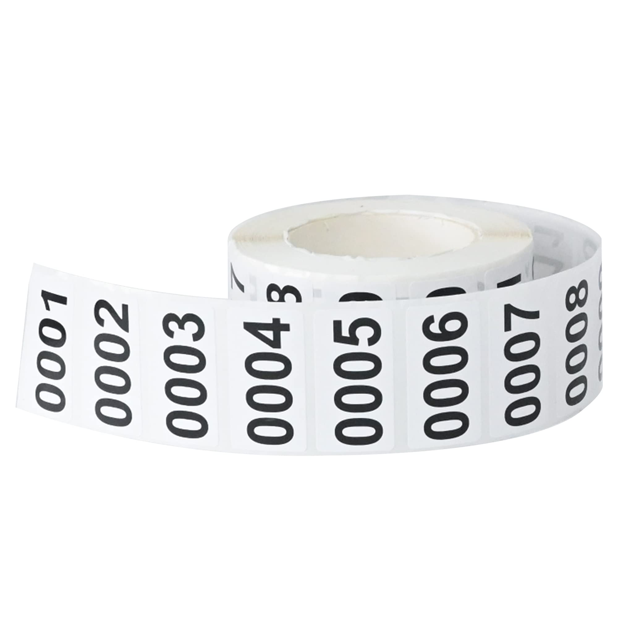 Dgbdpack Consecutively Numbered Labels, 1.5 X 0.79 Inch Self-Adhesive Inventory Numbered Sticker (0001-1000)