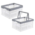 Uumitty Collapsible Storage Crates, 2Pack 15 L Folding Baskets